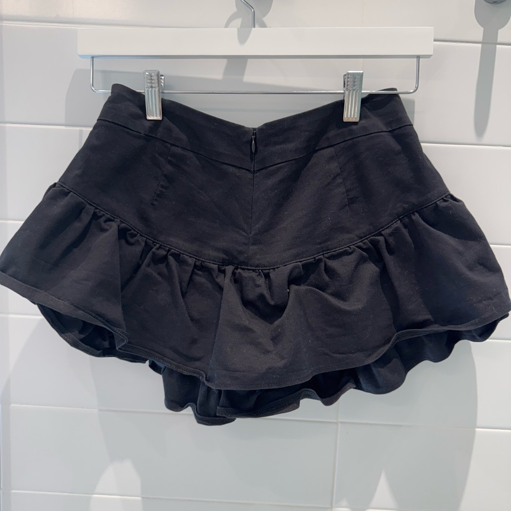 Black Ruffled Skort - Picture 2 of 2